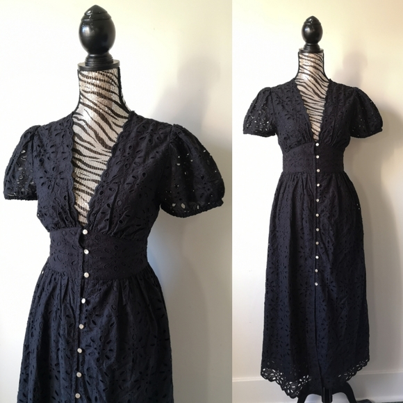 HOLD! Wilfred Jubilee black eyelet dress - Picture 3 of 4